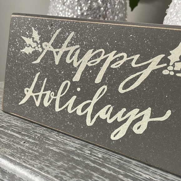 Happy holidays glitter sign - Picture 3 of 5